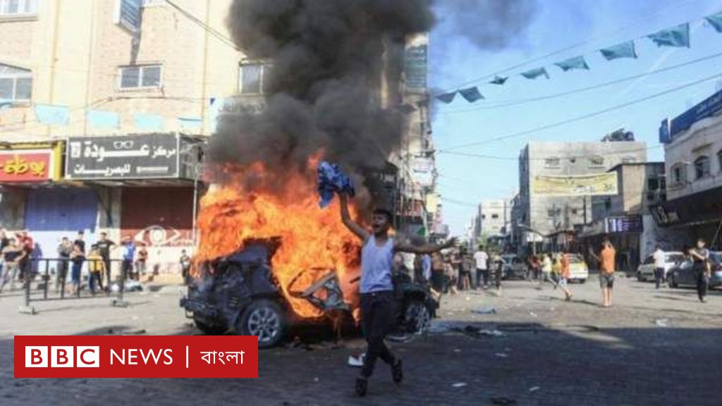 ফিলিস্তিনের গাজা উপত্যকায় সংঘর্ষ: গাজার বাসিন্দাদের ঘর ছাড়তে বললো ইসরায়েল